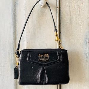 COACH- Black Patent Wristlet